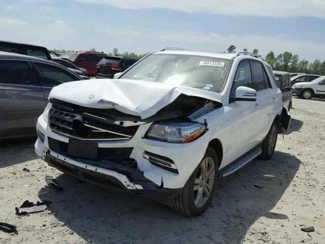 4JGDA5JB3FA443527 - 2015 MERCEDES-BENZ ML 350 WHITE photo 2