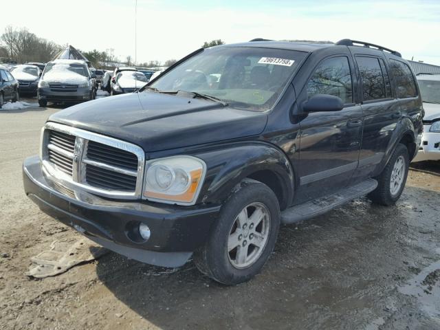 1D8HB48N26F158142 - 2006 DODGE DURANGO SL BLACK photo 2