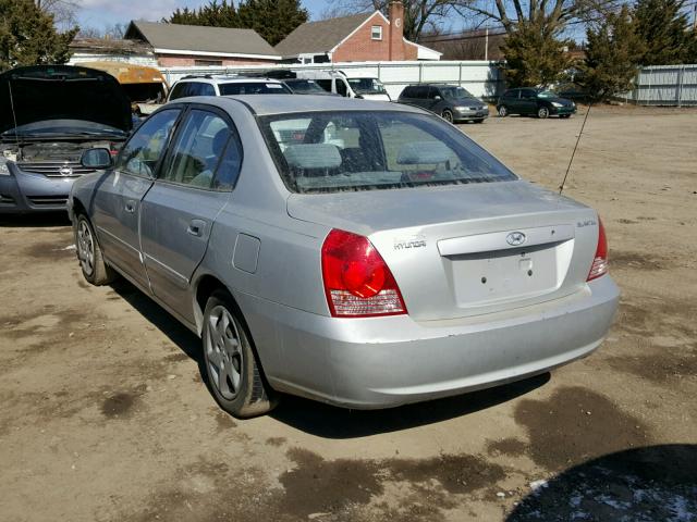 KMHDN46D55U122661 - 2005 HYUNDAI ELANTRA GL SILVER photo 3