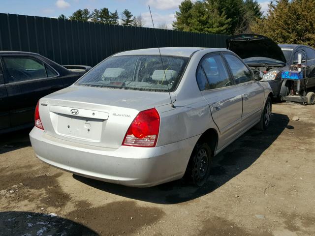 KMHDN46D55U122661 - 2005 HYUNDAI ELANTRA GL SILVER photo 4