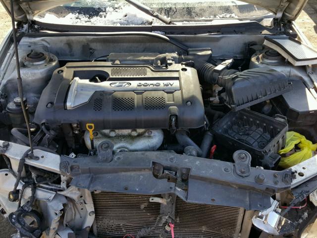 KMHDN46D55U122661 - 2005 HYUNDAI ELANTRA GL SILVER photo 7