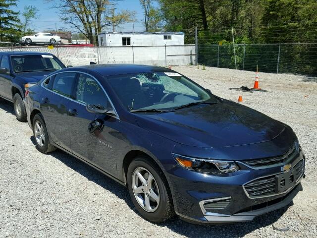 1G1ZB5STXGF346255 - 2016 CHEVROLET MALIBU LS BLUE photo 1