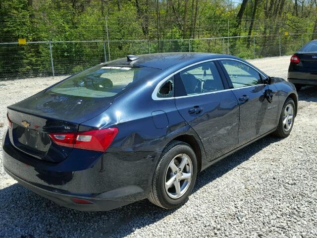 1G1ZB5STXGF346255 - 2016 CHEVROLET MALIBU LS BLUE photo 4