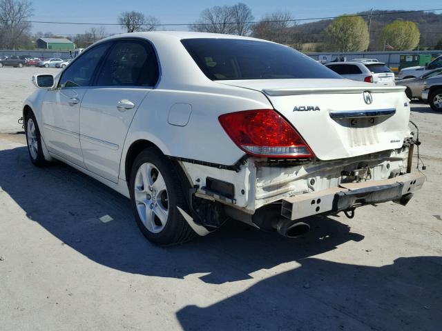 JH4KB16608C001629 - 2008 ACURA RL WHITE photo 3