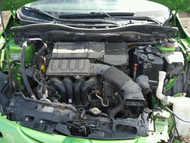 JM1DE1HY1B0105801 - 2011 MAZDA MAZDA2 GREEN photo 7