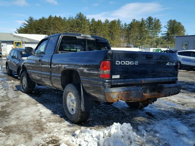 3B7HF13Y81G753782 - 2001 DODGE RAM 1500 BLACK photo 3