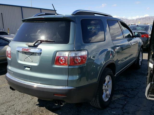 1GKER13D59J167949 - 2009 GMC ACADIA SLE GREEN photo 4