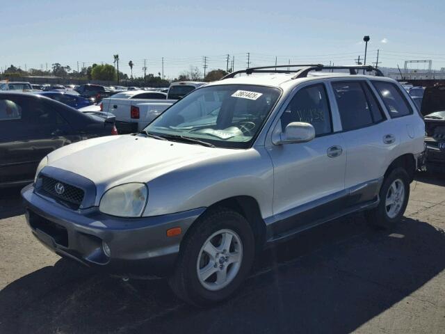 KM8SC13E14U708121 - 2004 HYUNDAI SANTA FE G SILVER photo 2