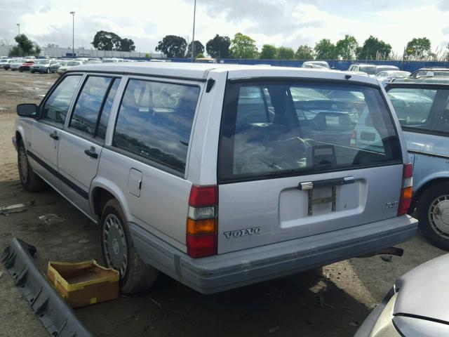 YV1FW8819N2343402 - 1992 VOLVO 740 GRAY photo 3