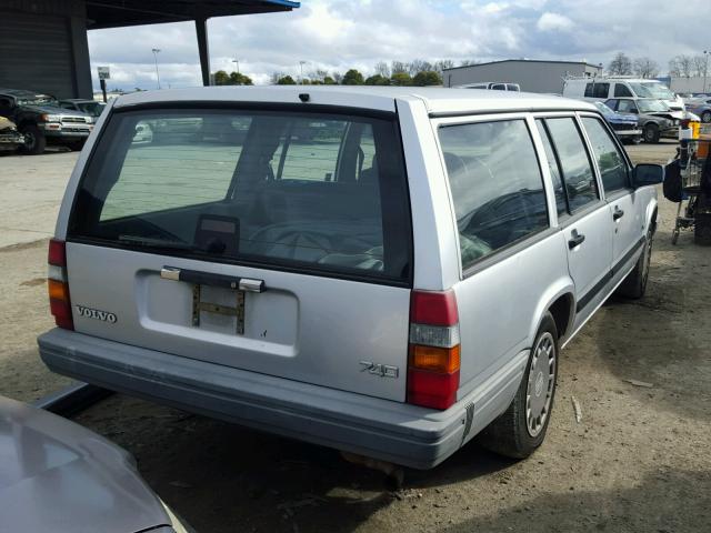 YV1FW8819N2343402 - 1992 VOLVO 740 GRAY photo 4