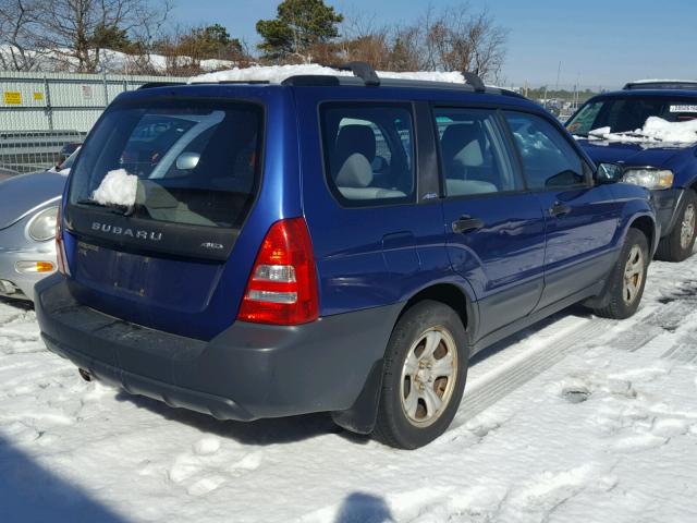 JF1SG63673H756475 - 2003 SUBARU FORESTER 2 BLUE photo 4