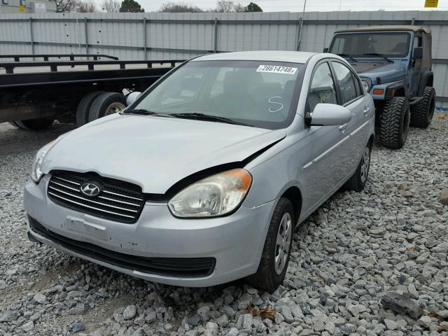 KMHCN46C89U296877 - 2009 HYUNDAI ACCENT GLS SILVER photo 2