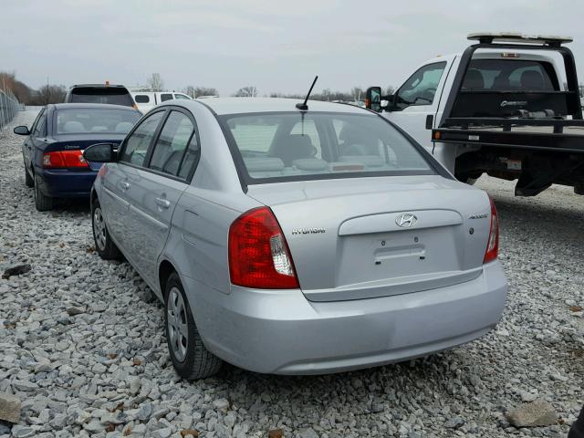 KMHCN46C89U296877 - 2009 HYUNDAI ACCENT GLS SILVER photo 3