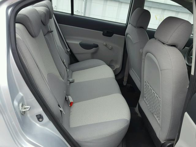 KMHCN46C89U296877 - 2009 HYUNDAI ACCENT GLS SILVER photo 6