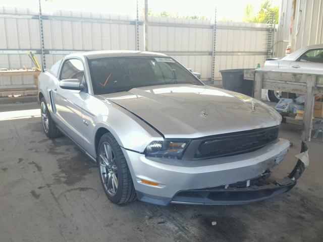 1ZVBP8CFXC5215604 - 2012 FORD MUSTANG GT SILVER photo 1