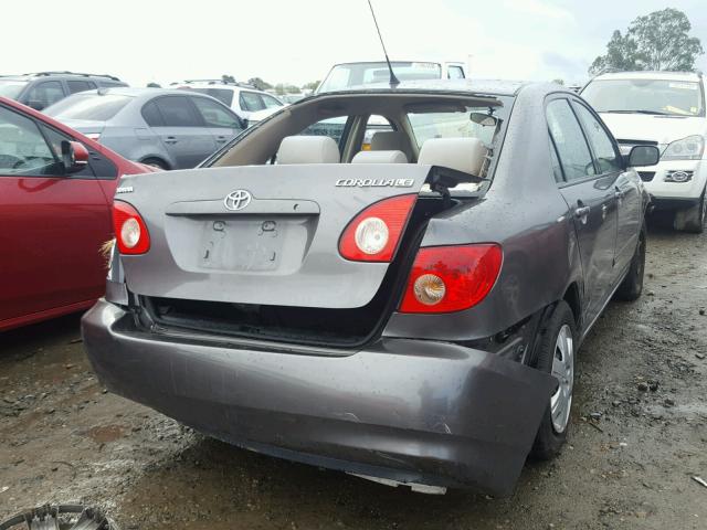 1NXBR32E28Z047149 - 2008 TOYOTA COROLLA CE GRAY photo 4