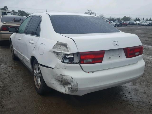 1HGCM56405A124975 - 2005 HONDA ACCORD LX WHITE photo 3