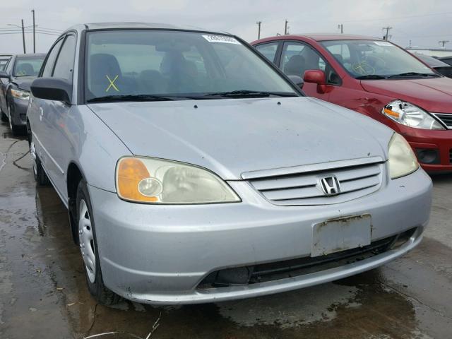 2HGES15662H605806 - 2002 HONDA CIVIC LX SILVER photo 1