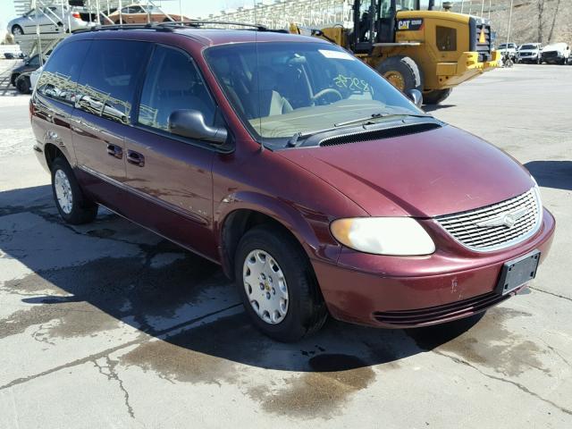 2C4GT44L01R158573 - 2001 CHRYSLER TOWN & COU MAROON photo 1