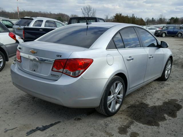 1G1PH5SC7C7259343 - 2012 CHEVROLET CRUZE LTZ SILVER photo 4