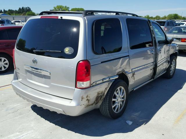 5GADV23L05D175287 - 2005 BUICK TERRAZA CX SILVER photo 4