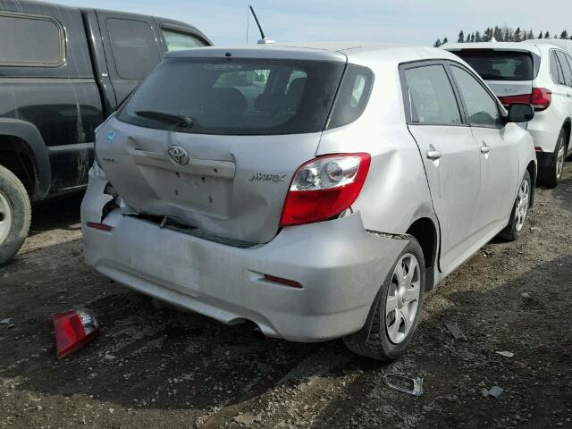 2T1KU4EE3AC494242 - 2010 TOYOTA COROLLA MA SILVER photo 4