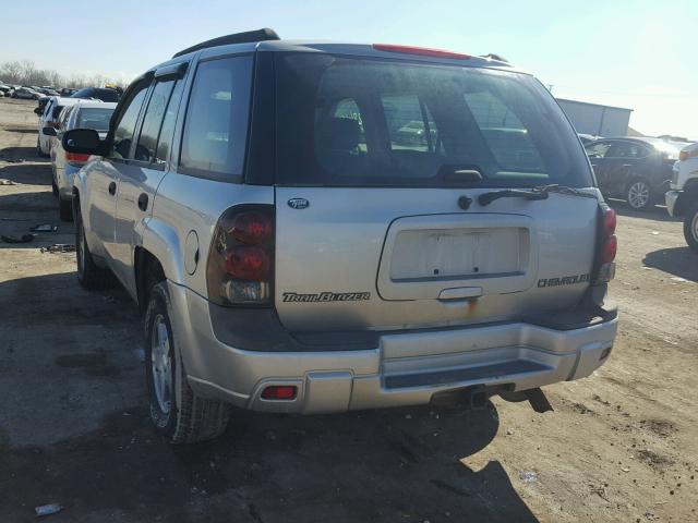 1GNDS13S542323332 - 2004 CHEVROLET TRAILBLAZE SILVER photo 3