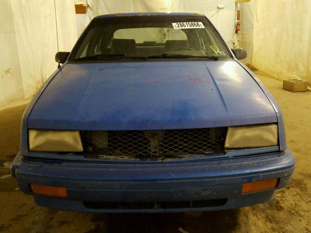 1P3AP28K4RN150985 - 1994 PLYMOUTH SUNDANCE BLUE photo 7