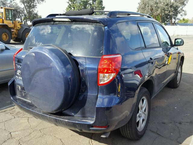 JTMZD33V375072764 - 2007 TOYOTA RAV4 BLUE photo 4