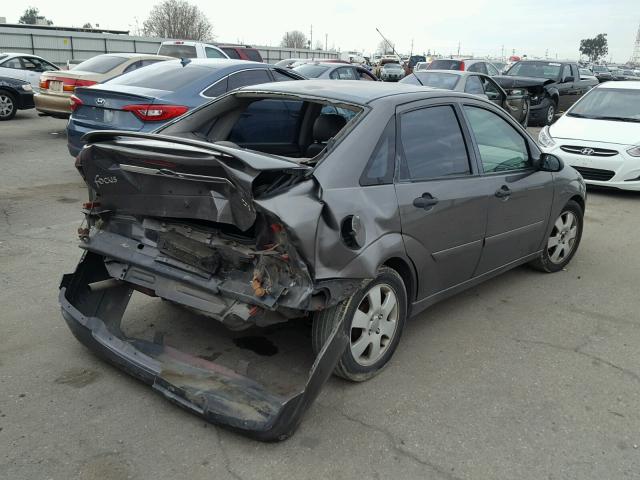 1FAHP38302W149965 - 2002 FORD FOCUS ZTS GRAY photo 4