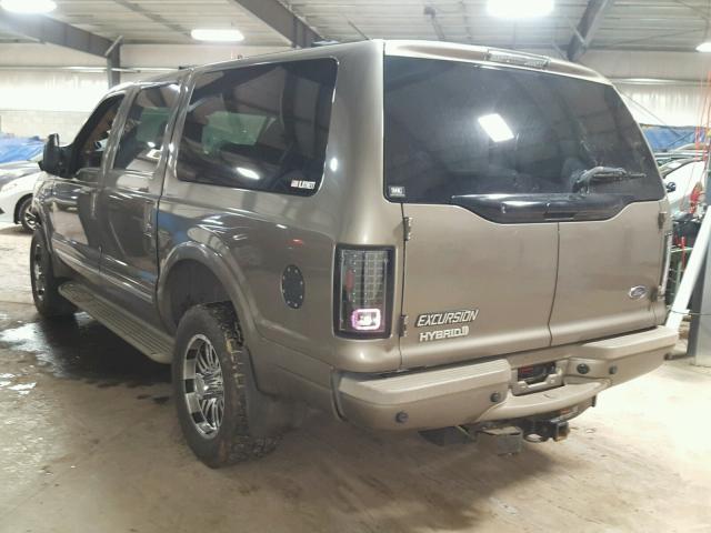 1FMSU43F93EA56770 - 2003 FORD EXCURSION TAN photo 3