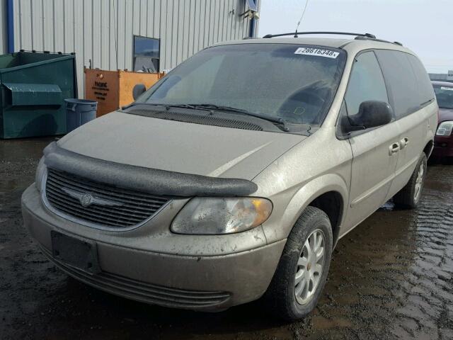 2C4GP74L92R792374 - 2002 CHRYSLER TOWN & COU TAN photo 2