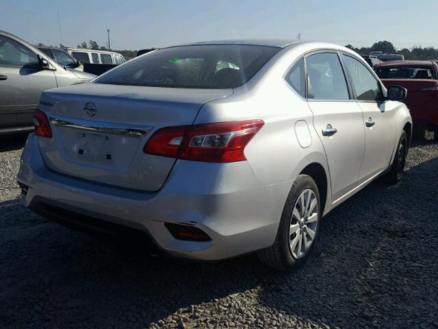 3N1AB7AP8GY281180 - 2016 NISSAN SENTRA S SILVER photo 4