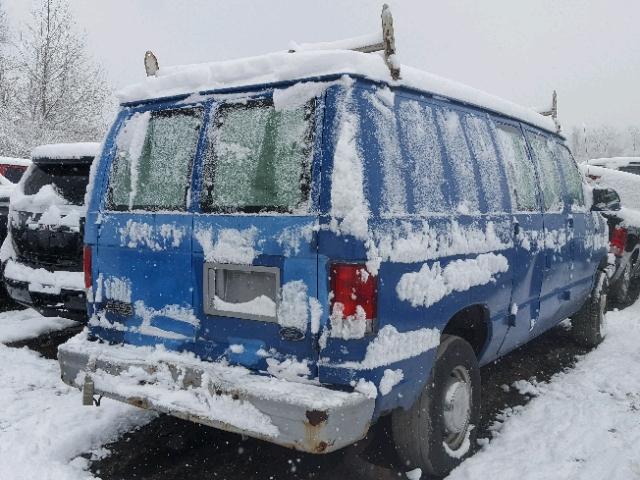 1FTSE34L21HB13158 - 2001 FORD ECONOLINE BLUE photo 4