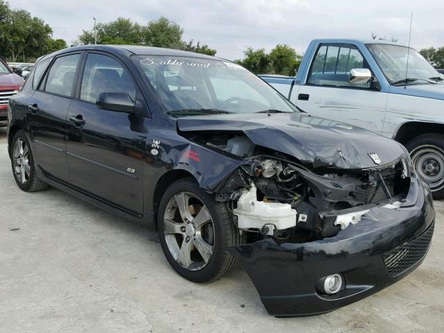 JM1BK344161458764 - 2006 MAZDA 3 HATCHBAC BLACK photo 1