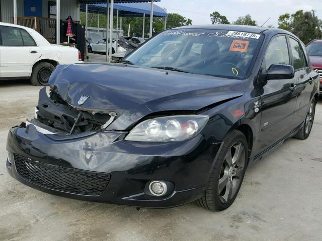 JM1BK344161458764 - 2006 MAZDA 3 HATCHBAC BLACK photo 2