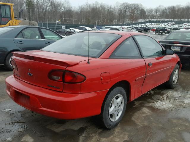 1G1JC1244Y7104133 - 2000 CHEVROLET CAVALIER RED photo 4