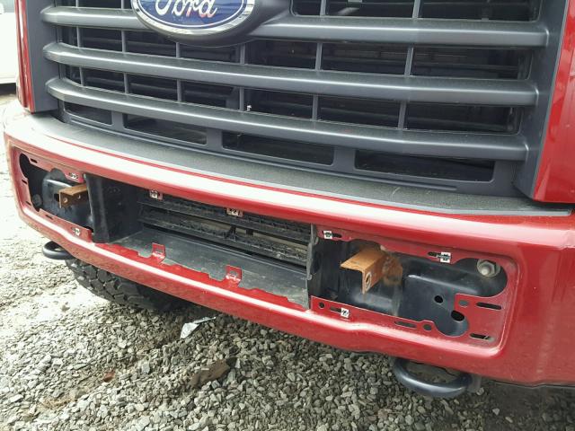 1FTEX1EP5FKE13381 - 2015 FORD F150 SUPER RED photo 9