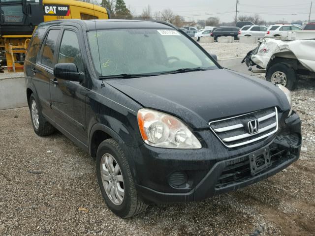 JHLRD78975C008211 - 2005 HONDA CR-V SE BLACK photo 1