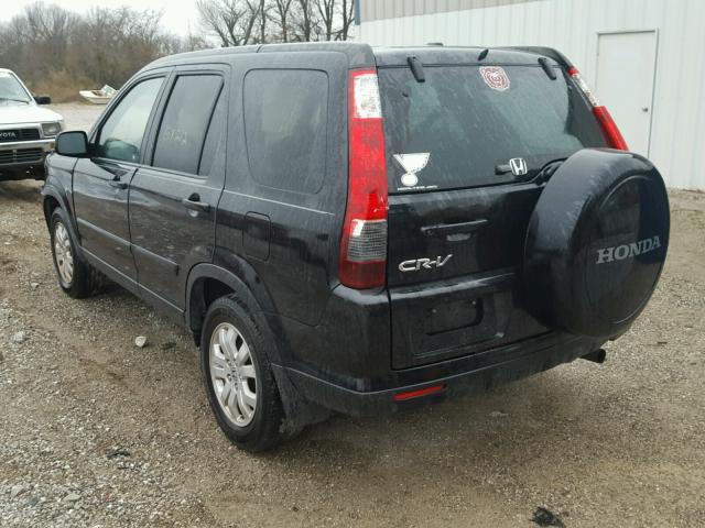 JHLRD78975C008211 - 2005 HONDA CR-V SE BLACK photo 3