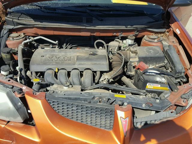 5Y2SM62814Z448168 - 2004 PONTIAC VIBE ORANGE photo 7