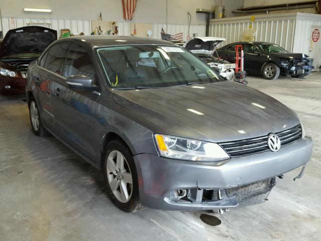 3VWLL7AJ2DM370029 - 2013 VOLKSWAGEN JETTA TDI GRAY photo 1