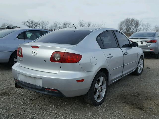 JM1BK12F441136495 - 2004 MAZDA 3 I SILVER photo 4