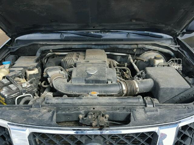 5N1AR1NB1AC621186 - 2010 NISSAN PATHFINDER BLACK photo 7