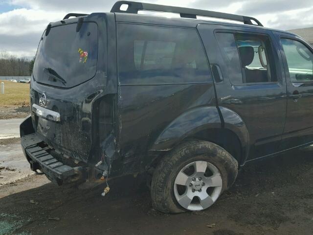 5N1AR1NB1AC621186 - 2010 NISSAN PATHFINDER BLACK photo 9
