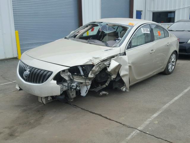 2G4GK5EX4F9149601 - 2015 BUICK REGAL GOLD photo 2