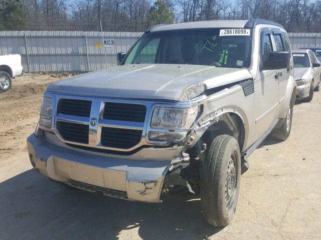 1D8GT28K89W544488 - 2009 DODGE NITRO SE SILVER photo 2