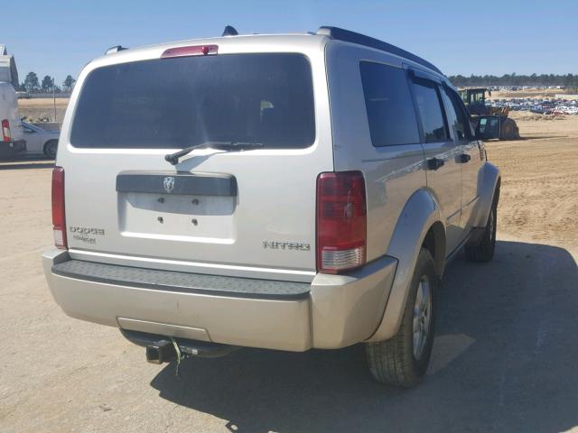 1D8GT28K89W544488 - 2009 DODGE NITRO SE SILVER photo 4