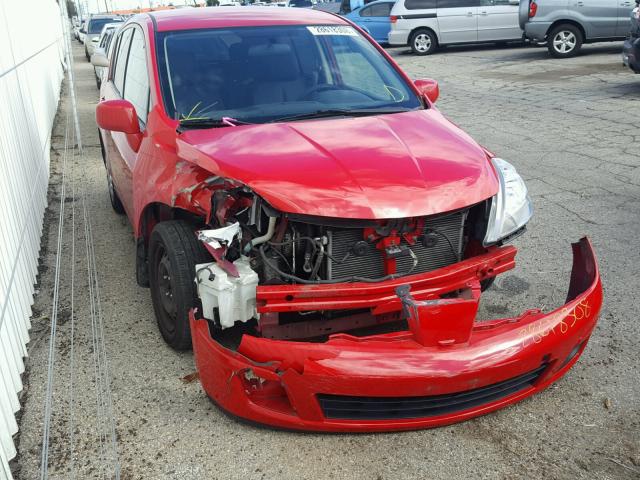 3N1BC13E97L367010 - 2007 NISSAN VERSA S RED photo 1