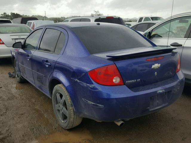 1G1AL55F577328675 - 2007 CHEVROLET COBALT LT BLUE photo 3